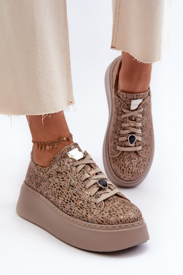 Āda sporta apavi ar platformu Tā irciejka 06191-10 smilšu krāsas