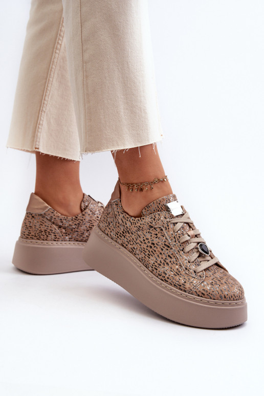 Āda sporta apavi ar platformu Tā irciejka 06191-10 smilšu krāsas