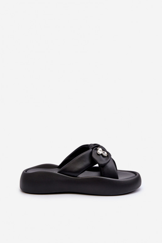 Čibas no dabīgas ādas Sieviešu ar platformu melnas krāsas GOE NN2N4110 Čibas no dabīgas ādas Sieviešu ar platformu melnas krāsas GOE NN2N4110