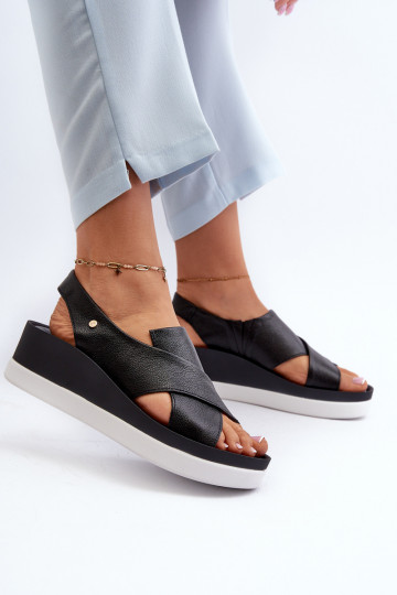 Zazoo 40256 odiniskas platformu sandales melnā krāsā 2