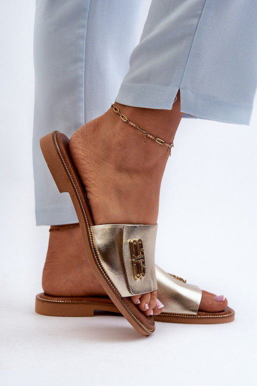 Zazoo 40384 Eleganta stila Čibas no dabīgas ādas Sieviešu Zelta krāsas Zazoo 40384 Eleganta stila Čibas no dabīgas ādas Sieviešu Zelta krāsas