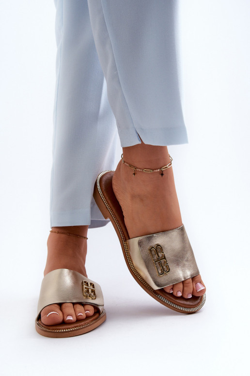 Zazoo 40384 Eleganta stila Čibas no dabīgas ādas Sieviešu Zelta krāsas Zazoo 40384 Eleganta stila Čibas no dabīgas ādas Sieviešu Zelta krāsas