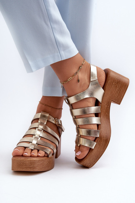 Zazoo 40410 Sieviešu basenes Sieviešu Zelta krāsas Zazoo 40410 Sieviešu basenes Sieviešu Zelta krāsas