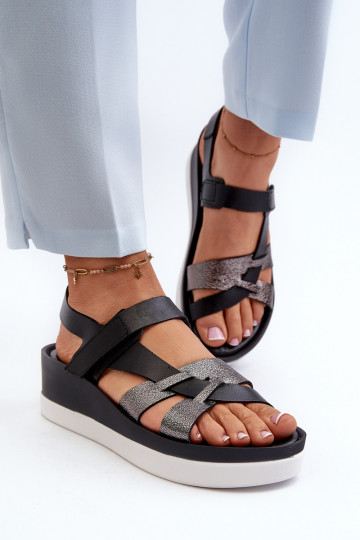 Zazoo 40397 Sieviešu Sieviešu basenes ar platformu melnas krāsas