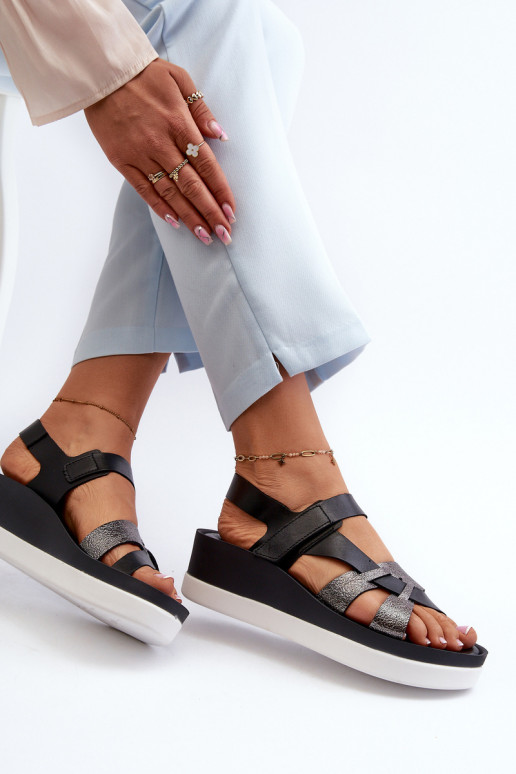 Zazoo 40397 Sieviešu Sieviešu basenes ar platformu melnas krāsas Zazoo 40397 Sieviešu Sieviešu basenes ar platformu melnas krāsas