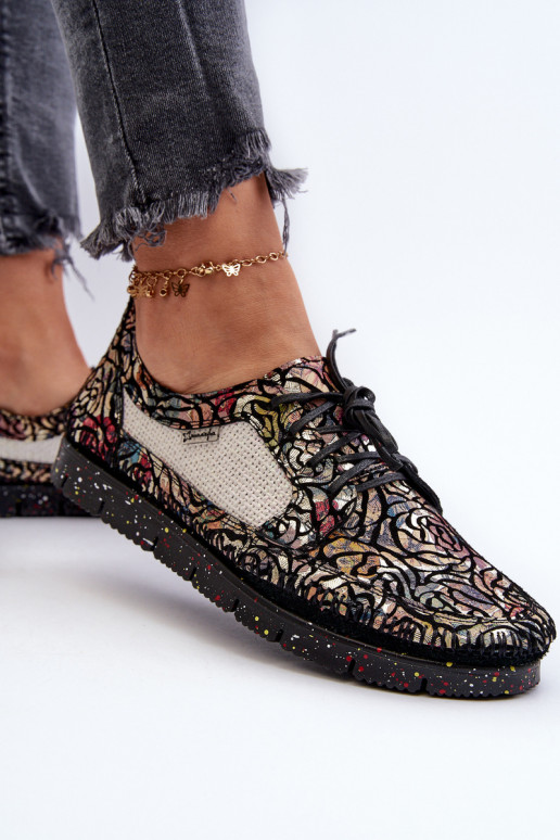 Rakstaina apavi Sieviešu Tā irciejka 06347-01 melnas krāsas Rakstaina apavi Sieviešu Tā irciejka 06347-01 melnas krāsas