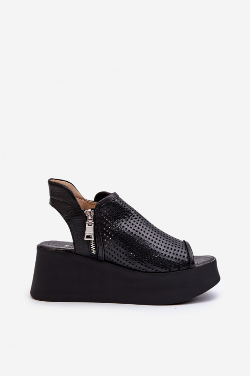 Zazoo 1792 Āda Ažūra basenes ar platformu melnas krāsas Zazoo 1792 Āda Ažūra basenes ar platformu melnas krāsas