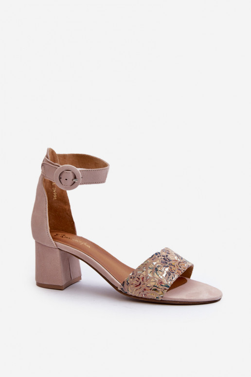 Eleganti augstpapēžu kurpes Tā irciejka 04141-49 smilšu krāsas Eleganti augstpapēžu kurpes Tā irciejka 04141-49 smilšu krāsas