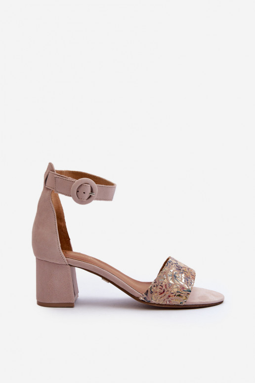 Eleganti augstpapēžu kurpes Tā irciejka 04141-49 smilšu krāsas Eleganti augstpapēžu kurpes Tā irciejka 04141-49 smilšu krāsas