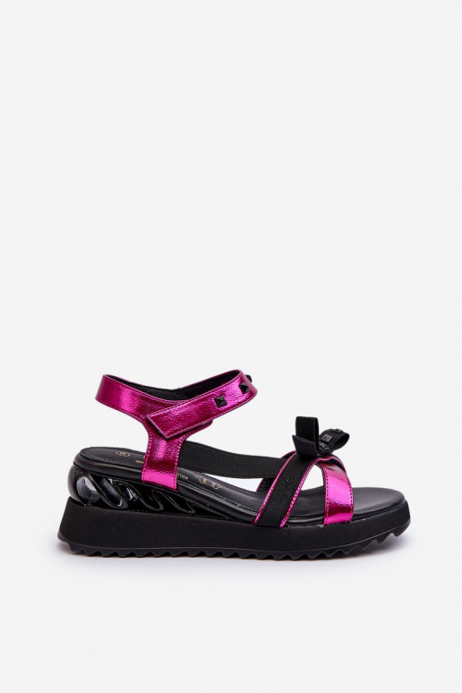 Sieviešu basenes ar bantītēm D&A CR956 rozā krāsas Sieviešu basenes ar bantītēm D&A CR956 rozā krāsas