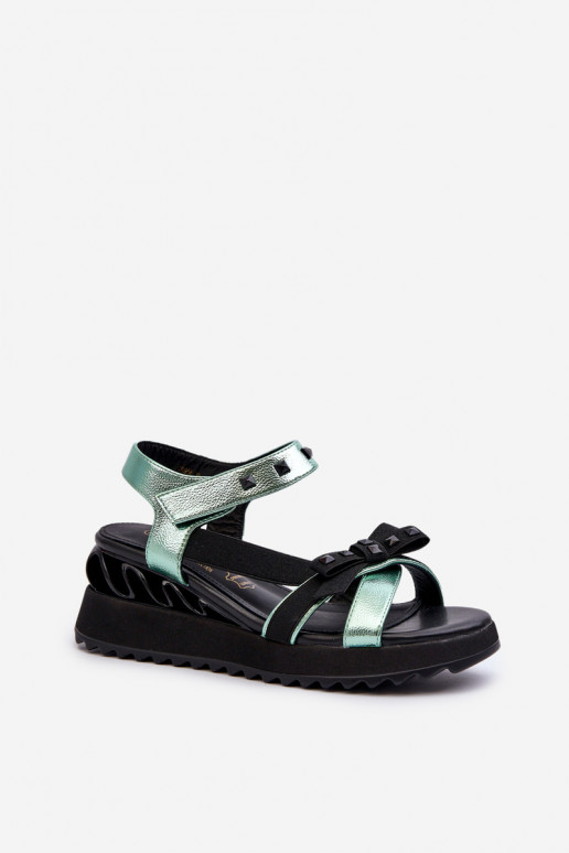 Sieviešu basenes ar bantītēm D&A CR956 Zaļas krāsas Sieviešu basenes ar bantītēm D&A CR956 Zaļas krāsas