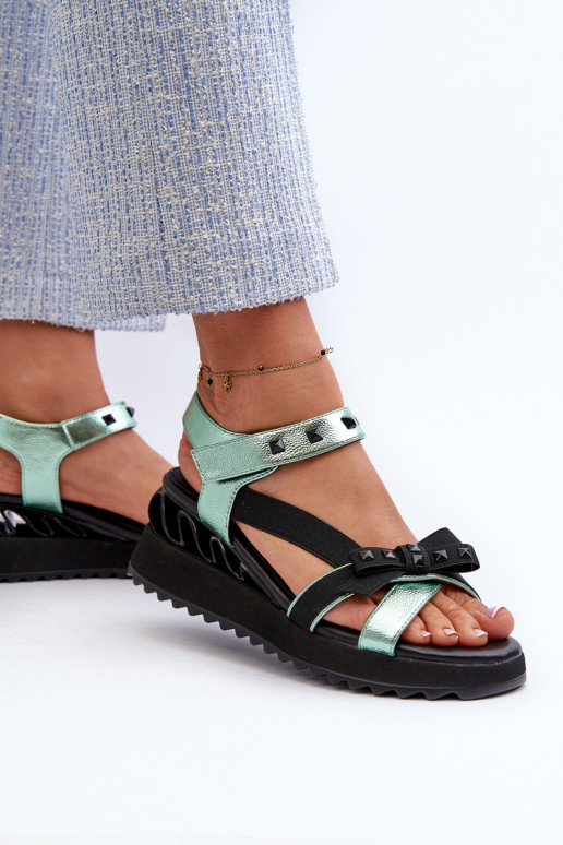 Sieviešu basenes ar bantītēm D&A CR956 Zaļas krāsas Sieviešu basenes ar bantītēm D&A CR956 Zaļas krāsas