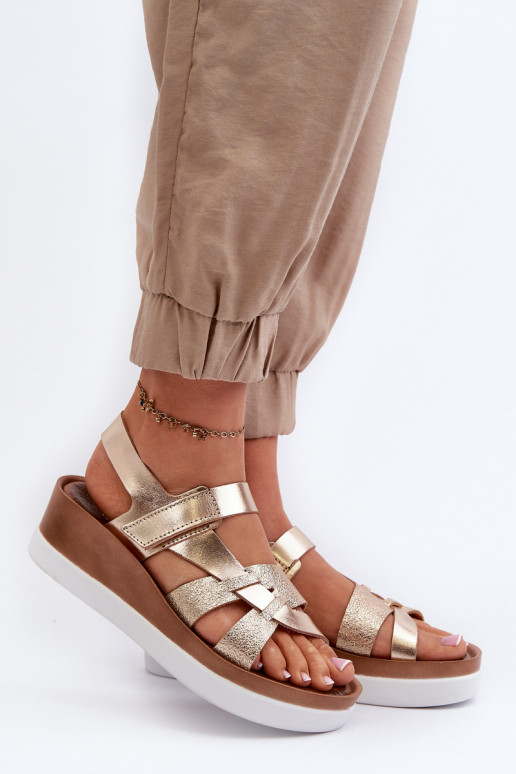 Zazoo 40397 Sieviešu Sieviešu basenes ar platformu Zelta krāsas Zazoo 40397 Sieviešu Sieviešu basenes ar platformu Zelta krāsas