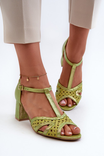 sandales Āda Sieviešu ar papēdi Tā irciejka 06551-09 Laims