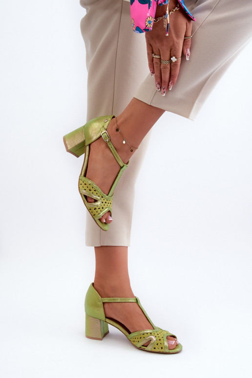 sandales Āda Sieviešu ar papēdi Tā irciejka 06551-09 Laims sandales Āda Sieviešu ar papēdi Tā irciejka 06551-09 Laims