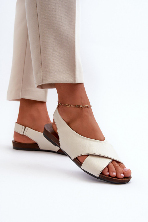 Zazoo 40407 sandales Āda Sieviešu Ziloņkaula krāsas Zazoo 40407 sandales Āda Sieviešu Ziloņkaula krāsas