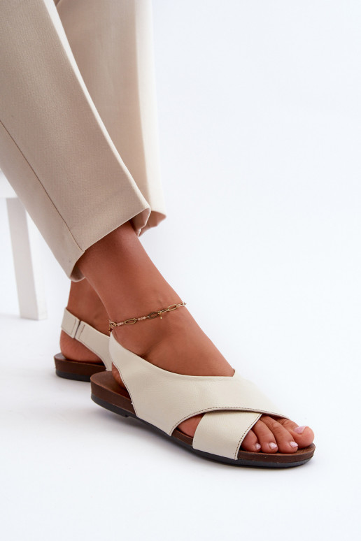 Zazoo 40407 sandales Āda Sieviešu Ziloņkaula krāsas Zazoo 40407 sandales Āda Sieviešu Ziloņkaula krāsas