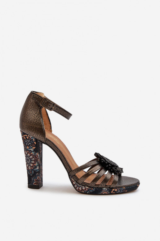 Sieviešu basenes ar ornamentiem Tā irciejka 06620-20 pelēkas krāsas Sieviešu basenes ar ornamentiem Tā irciejka 06620-20 pelēkas krāsas