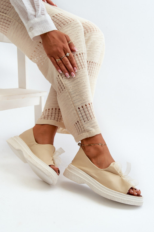 Zazoo 2939 Sieviešu basenes Sieviešu ar bantītēm Ziloņkaula krāsas Zazoo 2939 Sieviešu basenes Sieviešu ar bantītēm Ziloņkaula krāsas