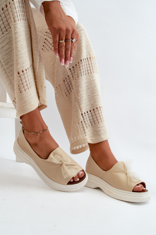 Zazoo 2939 Sieviešu basenes Sieviešu ar bantītēm Ziloņkaula krāsas Zazoo 2939 Sieviešu basenes Sieviešu ar bantītēm Ziloņkaula krāsas