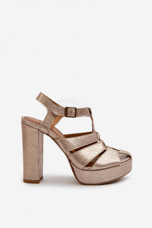 Sieviešu basenes Āda Tā irciejka 06050-25 Zelta krāsas Sieviešu basenes Āda Tā irciejka 06050-25 Zelta krāsas