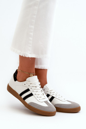 Zazoo N1068 Āda Zems Sneakers modeļa apavi Sieviešu baltas krāsas 2