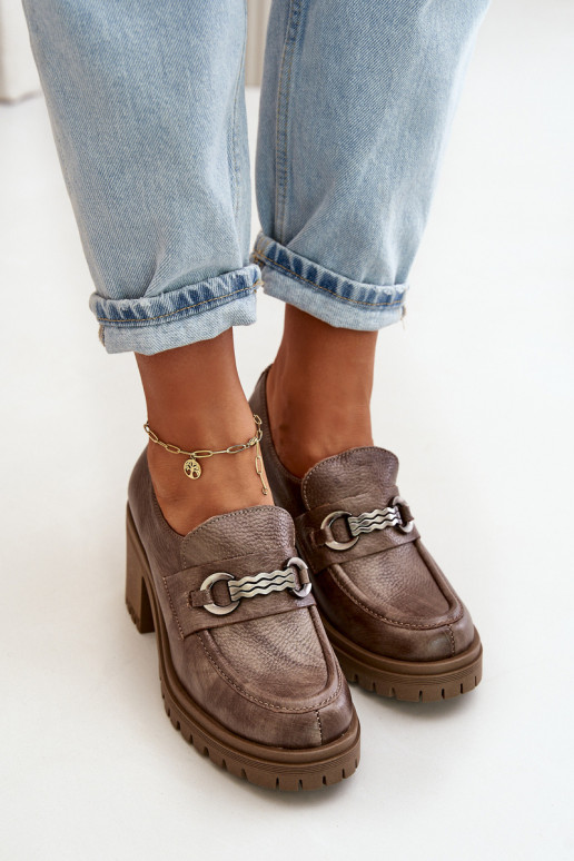 Zazoo 20175 apavi Sieviešu ar papēdi Dabīgas ādas smilšu krāsas Zazoo 20175 apavi Sieviešu ar papēdi Dabīgas ādas smilšu krāsas