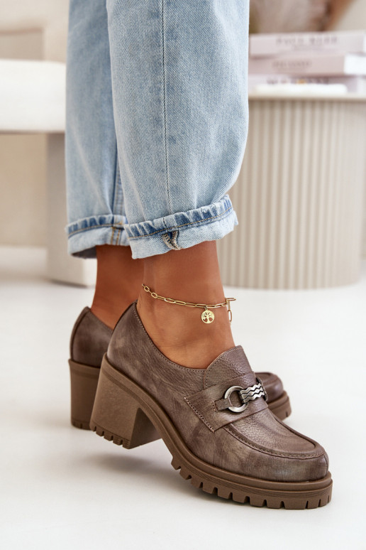 Zazoo 20175 apavi Sieviešu ar papēdi Dabīgas ādas smilšu krāsas Zazoo 20175 apavi Sieviešu ar papēdi Dabīgas ādas smilšu krāsas