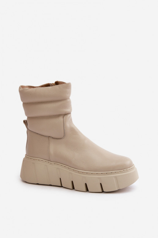 Zazoo 60512 Sieviešu puszābaki Uz pili siltināti Ziloņkaula krāsas Zazoo 60512 Sieviešu puszābaki Uz pili siltināti Ziloņkaula krāsas