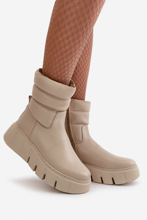 Zazoo 60512 Sieviešu puszābaki Uz pili siltināti Ziloņkaula krāsas Zazoo 60512 Sieviešu puszābaki Uz pili siltināti Ziloņkaula krāsas