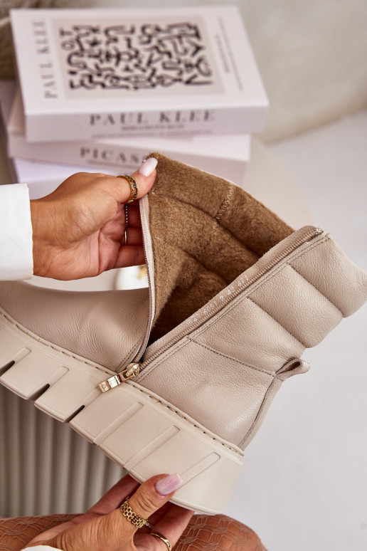 Zazoo 60512 Sieviešu puszābaki Uz pili siltināti Ziloņkaula krāsas Zazoo 60512 Sieviešu puszābaki Uz pili siltināti Ziloņkaula krāsas