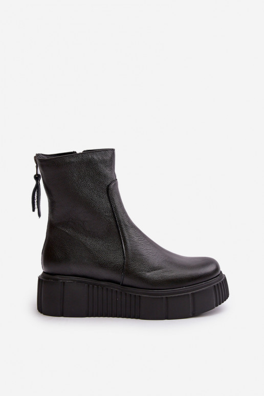 Zazoo 60369 Sieviešu puszābaki ar platformu melnas krāsas Zazoo 60369 Sieviešu puszābaki ar platformu melnas krāsas