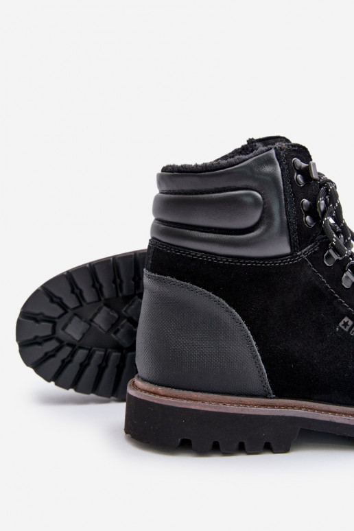 zamšādas siltināti Sieviešu puszābaki apavi Vīriešiem Big Star OO174643 Hi-Poly System melnas krāsas zamšādas siltināti Sieviešu puszābaki apavi Vīriešiem Big Star OO174643 Hi-Poly System melnas krāsas