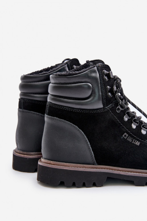 zamšādas siltināti Sieviešu puszābaki apavi Vīriešiem Big Star OO174643 Hi-Poly System melnas krāsas zamšādas siltināti Sieviešu puszābaki apavi Vīriešiem Big Star OO174643 Hi-Poly System melnas krāsas