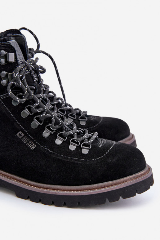 zamšādas siltināti Sieviešu puszābaki apavi Vīriešiem Big Star OO174643 Hi-Poly System melnas krāsas zamšādas siltināti Sieviešu puszābaki apavi Vīriešiem Big Star OO174643 Hi-Poly System melnas krāsas