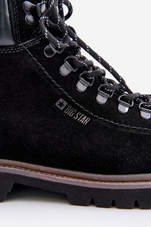 zamšādas siltināti Sieviešu puszābaki apavi Vīriešiem Big Star OO174643 Hi-Poly System melnas krāsas zamšādas siltināti Sieviešu puszābaki apavi Vīriešiem Big Star OO174643 Hi-Poly System melnas krāsas