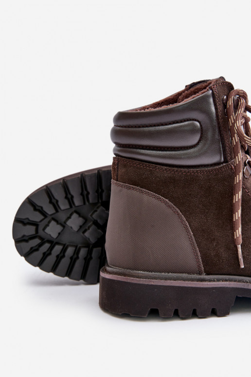 zamšādas siltināti Sieviešu puszābaki apavi Vīriešiem Big Star OO174644 Hi-Poly System brūnas krāsas zamšādas siltināti Sieviešu puszābaki apavi Vīriešiem Big Star OO174644 Hi-Poly System brūnas krāsas