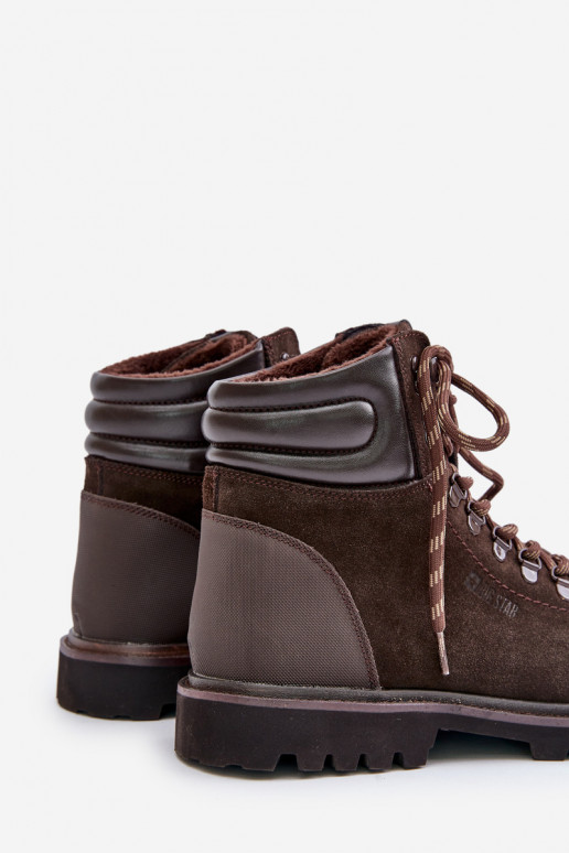 zamšādas siltināti Sieviešu puszābaki apavi Vīriešiem Big Star OO174644 Hi-Poly System brūnas krāsas zamšādas siltināti Sieviešu puszābaki apavi Vīriešiem Big Star OO174644 Hi-Poly System brūnas krāsas