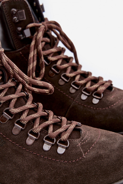 zamšādas siltināti Sieviešu puszābaki apavi Vīriešiem Big Star OO174644 Hi-Poly System brūnas krāsas zamšādas siltināti Sieviešu puszābaki apavi Vīriešiem Big Star OO174644 Hi-Poly System brūnas krāsas