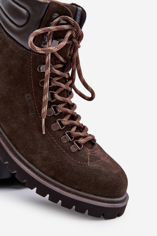 zamšādas siltināti Sieviešu puszābaki apavi Vīriešiem Big Star OO174644 Hi-Poly System brūnas krāsas zamšādas siltināti Sieviešu puszābaki apavi Vīriešiem Big Star OO174644 Hi-Poly System brūnas krāsas