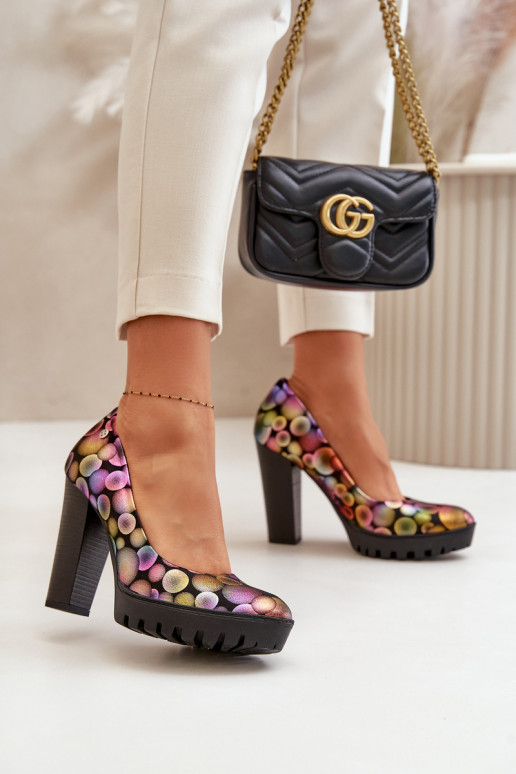 Āda Kurpes ar papēdi Tā irciejka 02629-39 Dažādu krāsu Āda Kurpes ar papēdi Tā irciejka 02629-39 Dažādu krāsu