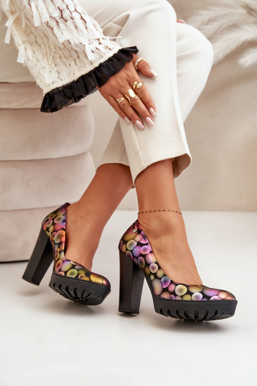 Āda Kurpes ar papēdi Tā irciejka 02629-39 Dažādu krāsu Āda Kurpes ar papēdi Tā irciejka 02629-39 Dažādu krāsu