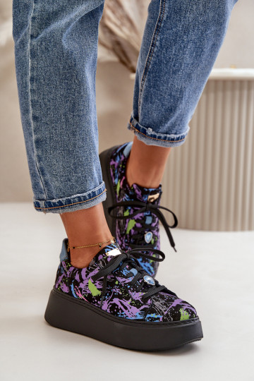 Āda sporta apavi ar platformu Tā irciejka 06191-05 Violeta krāsa