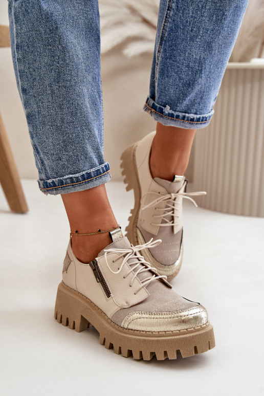 apavi Sieviešu Izgatavota no dabīgas ādas smilšu krāsas Tā irciejka 06177-04 apavi Sieviešu Izgatavota no dabīgas ādas smilšu krāsas Tā irciejka 06177-04