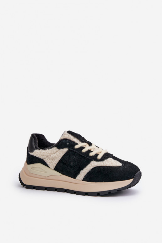 siltināti Sneakers modeļa apavi Sieviešu Āda Big Star OO274A318 HI-POLY SYSTEM melnas krāsas siltināti Sneakers modeļa apavi Sieviešu Āda Big Star OO274A318 HI-POLY SYSTEM melnas krāsas