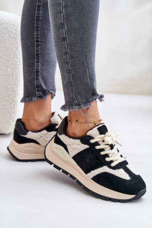 siltināti Sneakers modeļa apavi Sieviešu Āda Big Star OO274A318 HI-POLY SYSTEM melnas krāsas siltināti Sneakers modeļa apavi Sieviešu Āda Big Star OO274A318 HI-POLY SYSTEM melnas krāsas