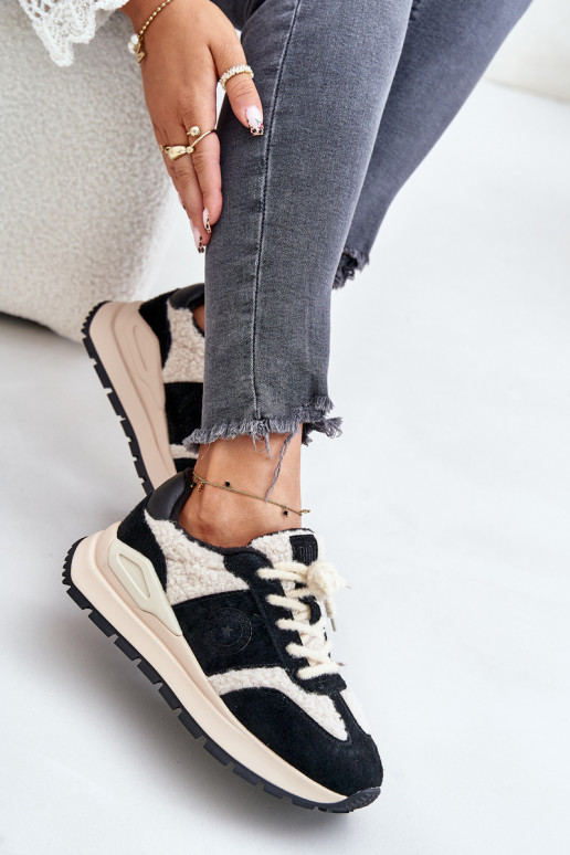 siltināti Sneakers modeļa apavi Sieviešu Āda Big Star OO274A318 HI-POLY SYSTEM melnas krāsas siltināti Sneakers modeļa apavi Sieviešu Āda Big Star OO274A318 HI-POLY SYSTEM melnas krāsas