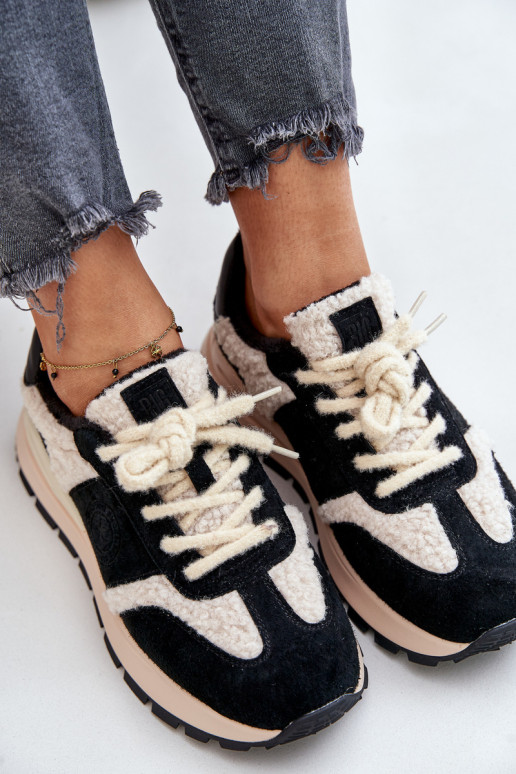 siltināti Sneakers modeļa apavi Sieviešu Āda Big Star OO274A318 HI-POLY SYSTEM melnas krāsas siltināti Sneakers modeļa apavi Sieviešu Āda Big Star OO274A318 HI-POLY SYSTEM melnas krāsas