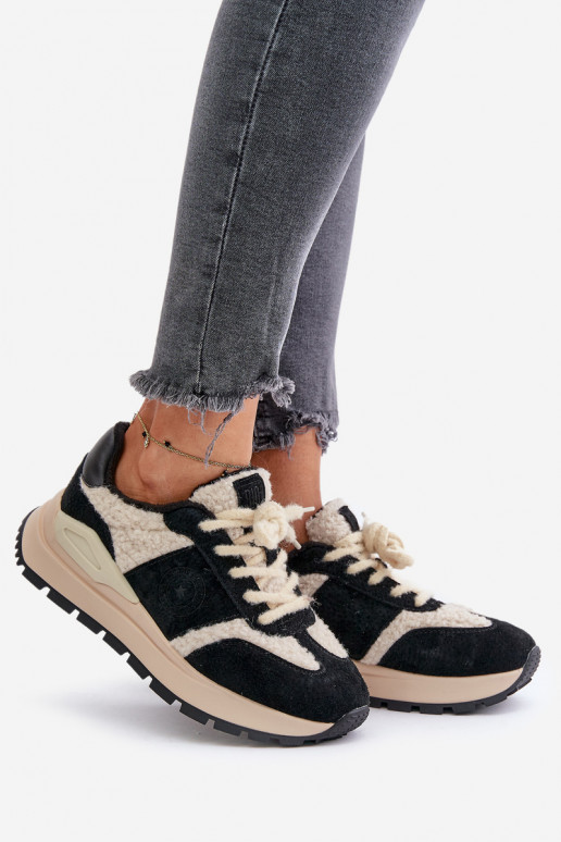 siltināti Sneakers modeļa apavi Sieviešu Āda Big Star OO274A318 HI-POLY SYSTEM melnas krāsas siltināti Sneakers modeļa apavi Sieviešu Āda Big Star OO274A318 HI-POLY SYSTEM melnas krāsas