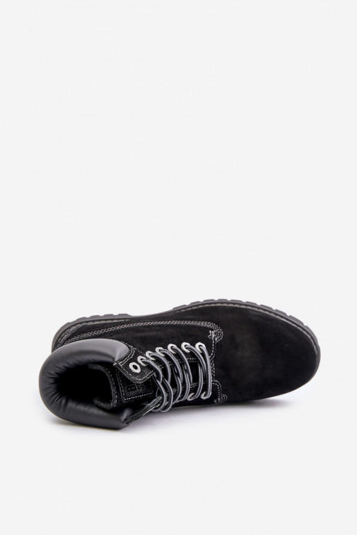 zamšādas siltināti apavi Vīriešiem Big Star OO174138 HI-POLY SYSTEM melnas krāsas zamšādas siltināti apavi Vīriešiem Big Star OO174138 HI-POLY SYSTEM melnas krāsas